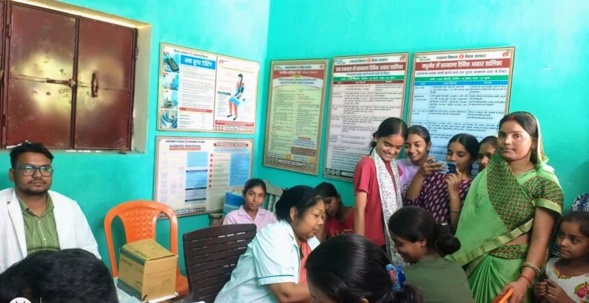 14 से 15 वर्ष के 28 बच्चियों को एचपीभी का टीका दिया गया- डा मनोज कुमार 1