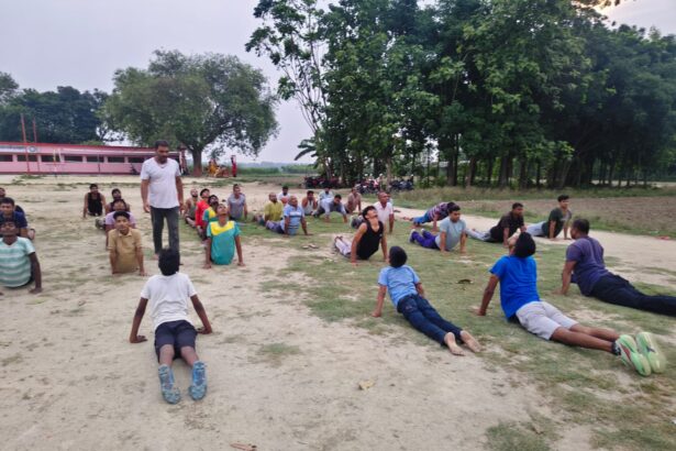 वीरपुर में भाजपा मंडल अध्यक्ष के नेतृत्व में मनाया गया अंतरराष्ट्रीय योग दिवस 1