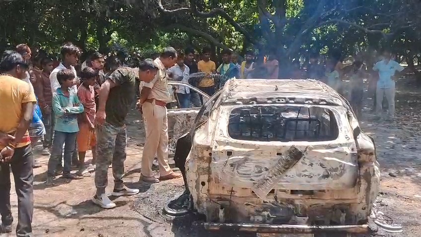 समस्तीपुर: पैसो के लेनदेन में दो दोस्तों के बीच खूनी संघर्ष,लीची बगान में गाड़ी फूंकी,एक खोखा बरामद 1