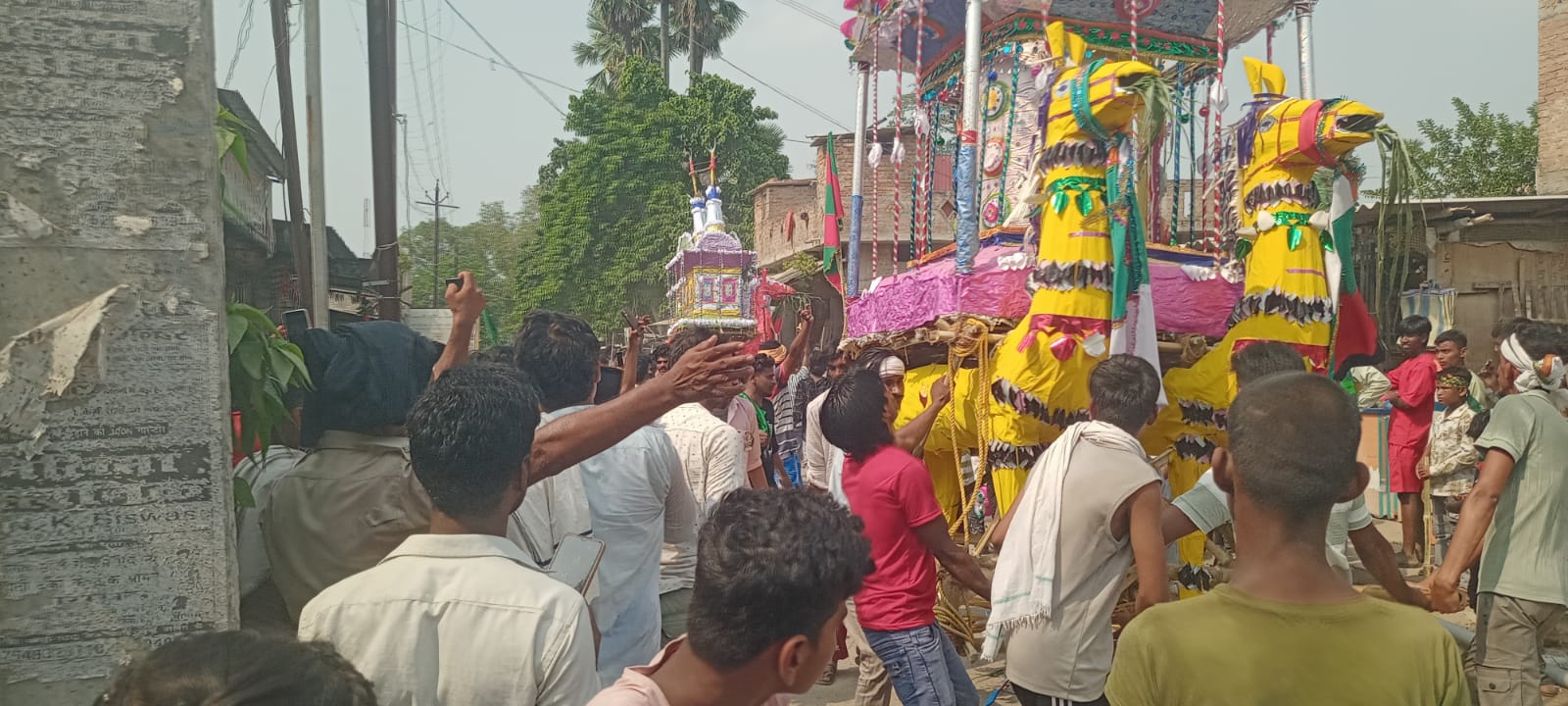 वीरपुर थाना क्षेत्र में निकली गई छोटी तजिया जुलूस 13