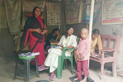 वीरपुर के आंगनवाड़ी केंद्र में बच्चों की स्वास्थ्य जांच: कुपोषण मुक्त समाज बनाने की दिशा में पहल 77