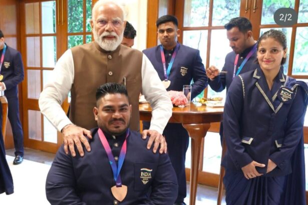 कॉमनवेल्थ पदक विजेता और नालंदा के लाल झंडू कुमार ने PM मोदी से की मुलाकात, 2019 से शुरू हुआ सफर पहुंचा PM मोदी तक, झंडू कुमार की कामयाबी पर नालंदा को गर्व 3