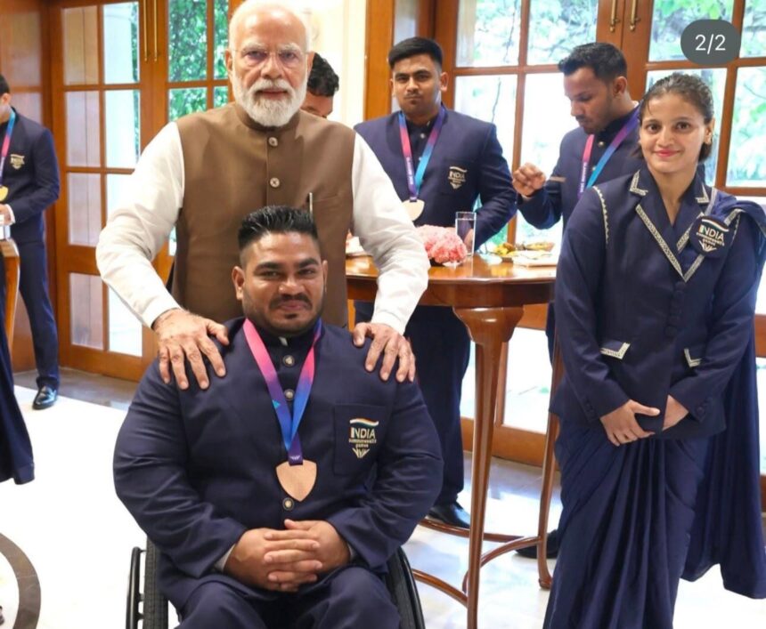 कॉमनवेल्थ पदक विजेता और नालंदा के लाल झंडू कुमार ने PM मोदी से की मुलाकात, 2019 से शुरू हुआ सफर पहुंचा PM मोदी तक, झंडू कुमार की कामयाबी पर नालंदा को गर्व 1