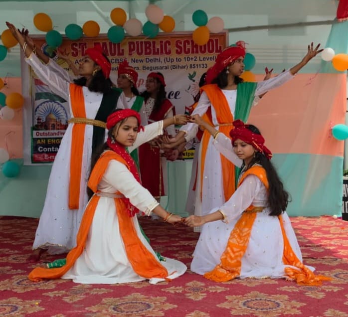 संत पॉल पब्लिक स्कूल तेघरा में देशभक्ति के रंग में रंगा 80 वां स्वतंत्रता दिवस 5
