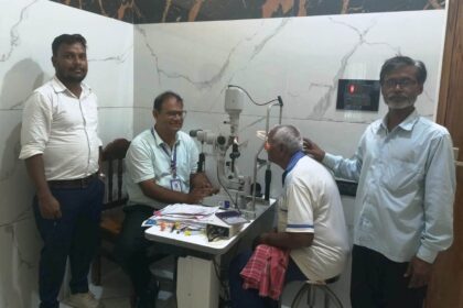किरण नेत्रालय के निःशुल्क शिविर में 280 से अधिक लोगों की हुई नेत्र जाँच 77