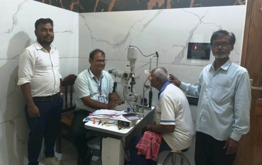 किरण नेत्रालय के निःशुल्क शिविर में 280 से अधिक लोगों की हुई नेत्र जाँच 1