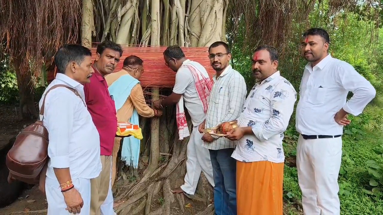 रक्षाबंधन पर पर्यावरण संरक्षण का संदेश: मंत्री श्रवण कुमार और बीजेपी नेता ने पेड़ों को रक्षासूत्र बांधकर लिया सुरक्षा का संकल्प 2