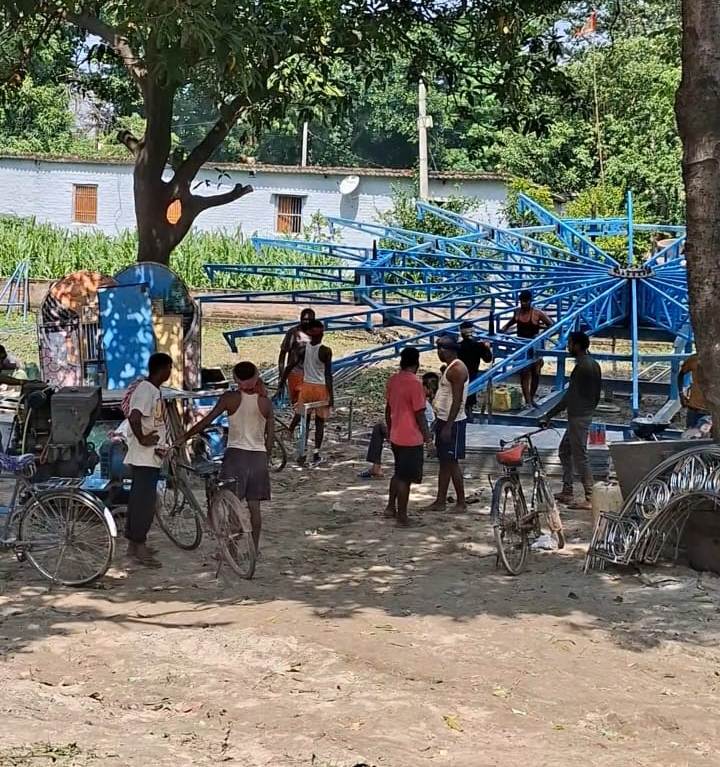 सिमरिया भोला स्थान में छह दिवसीय गणेश पूजा महोत्सव की तैयारी पूरी, सीसीटीवी से होगी मेले की निगरानी 3
