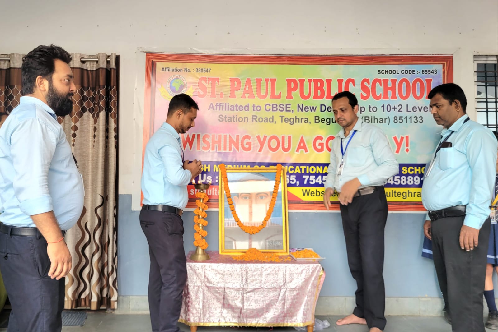 संत पॉल स्कूल तेघड़ा में, वीरता और राष्ट्रभावना के साथ मनी राष्ट्रकवि दिनकर की जयंती 2