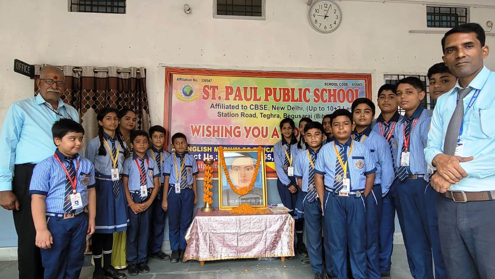 संत पॉल स्कूल तेघड़ा में, वीरता और राष्ट्रभावना के साथ मनी राष्ट्रकवि दिनकर की जयंती 5