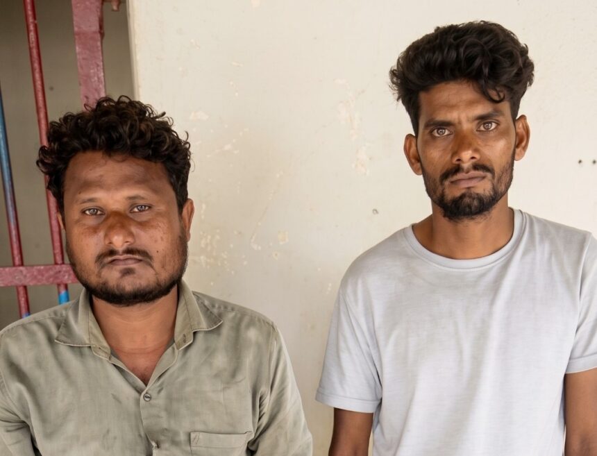 बछवाड़ा के चमथा में बैंक से रुपये निकालकर लौट रही महिला से छिनतई का प्रयास, दो शातिर बदमाश रंगे हाथ गिरफ्तार 1