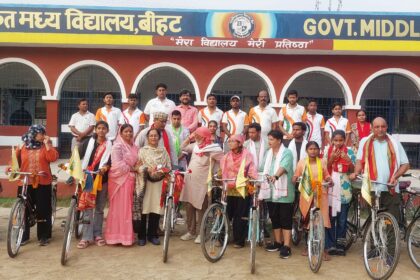बीहट पहुंचा राष्ट्रीय साइकिल यात्रा दल: पद्मभूषण डॉ. अनिल प्रकाश जोशी बोले- 'प्रभु से कम नहीं प्रकृति, इसकी पूजा और रक्षा करें' 24