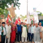बछवाड़ा में महागठबंधन का जोरदार प्रदर्शन: पीएम मोदी, गृह मंत्री अमित शाह और CEC का फूंका पुतला 5