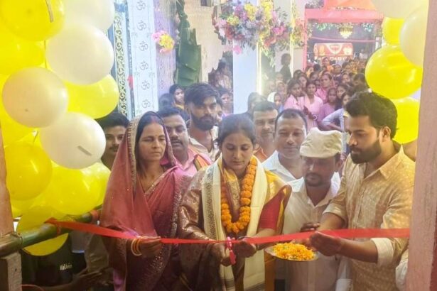वीरपुर: जगदर चौक पर 14.55 लाख की लागत से नवनिर्मित सामुदायिक पुस्तकालय का लोकार्पण, जिला पार्षद ने किया उद्घाटन 1